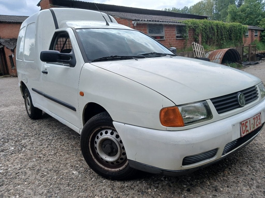 VOLKSWAGEN CADDY 1900cc DIESEL/CAMIONNETTE/GEKEURD/GARANTIE, Auto's, Volkswagen, Caddy Combi, Wit, Bedrijf, Te koop