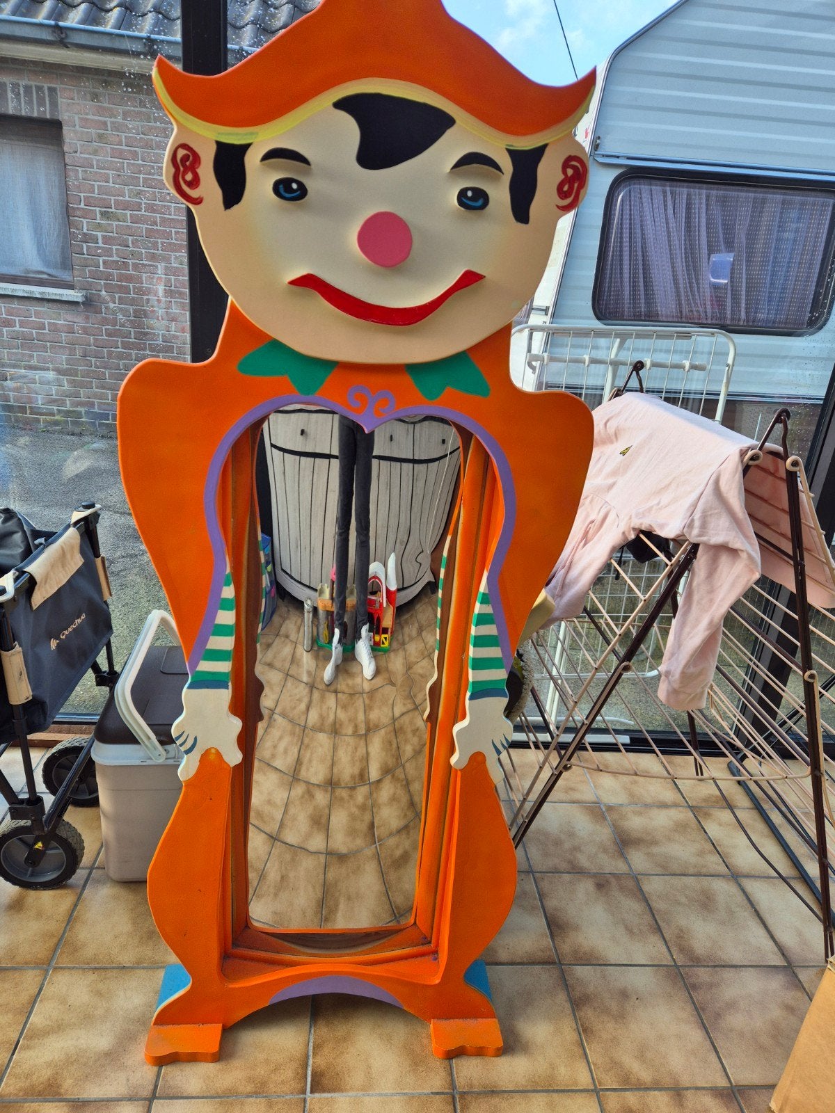 kermis clown Spiegel, Antiek en Kunst, Ophalen