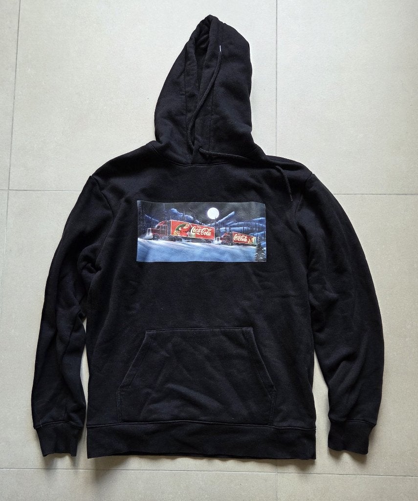 Hoodie Coca Cola H&M M, Kleding | Heren, Maat 48/50 (M), Zwart, Ophalen of Verzenden, H&M