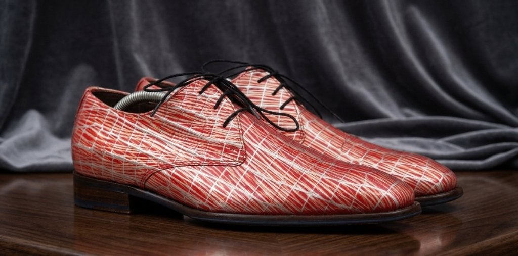 Floris van Bommel rode lakschoenen voor heren - Mt 42, Overige kleuren, Verzenden, Floris van Bommel, Zo goed als nieuw