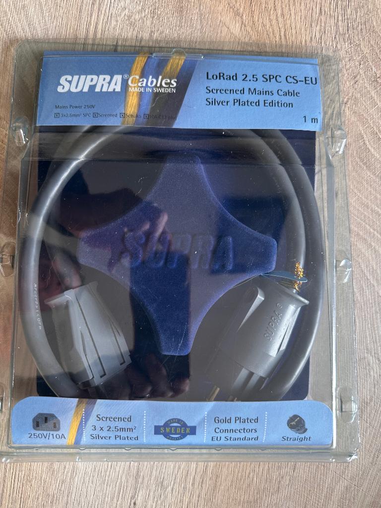 câble secteur Supra LoRad 2,5 CS EU, Audio, Tv en Foto, Audiokabels en Televisiekabels, Ophalen of Verzenden, Nieuw, Minder dan 2 meter