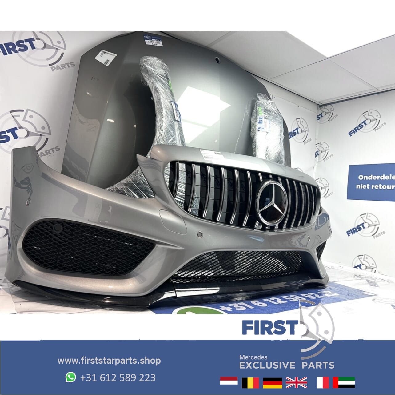 W205 C43 AMG Voorkop Mercedes C Klasse 2014-2019 DONKER GRIJ, Utilisé, -, Avant, -