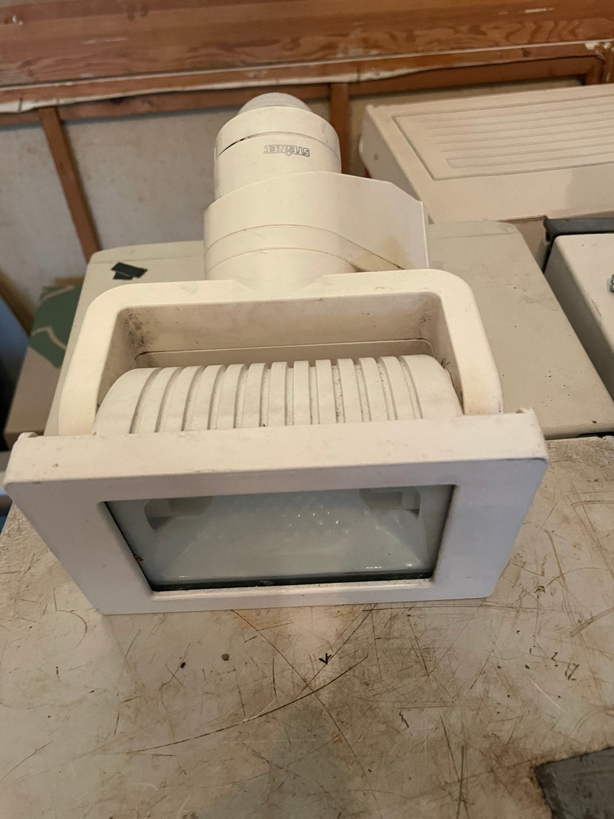 Steinel buitenlamp met bewegingssensor, Tuin en Terras, Ophalen, Gebruikt