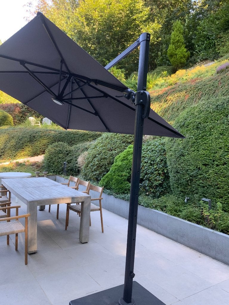 Parasol  kantelbare stevige zweefparasol bristol, Inclinable, Comme neuf, Parasol flottant, Enlèvement