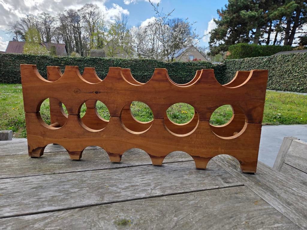 Houten wijnrek (10 flessen), Ophalen