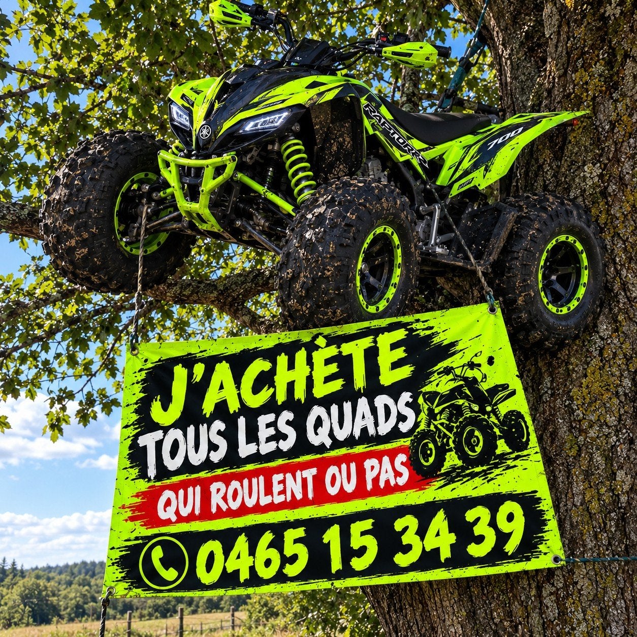 : ACHÈTE QUADS TOUTES MARQUES – EN PANNE, ACCIDENTÉS OU EN B, Motos, Entreprise, Occasion