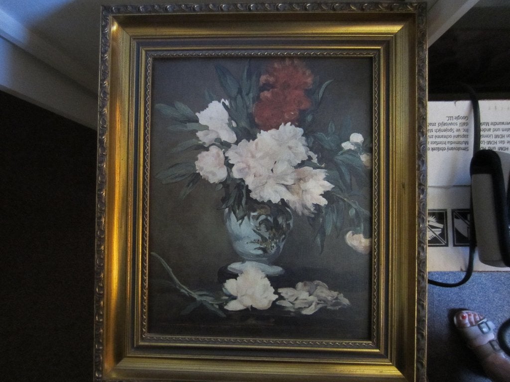 schilderij, Enlèvement, Fleurs