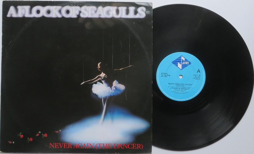 A Flock of Seagulls - Never again (the dancer). Maxi, Cd's en Dvd's, Beschermende buitenhoes, Ophalen of Verzenden, Gebruikt, 12 inch