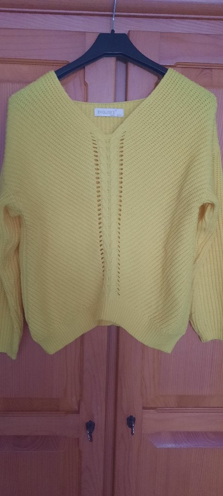 Superbe pull Exquiss's taille S/M, Vêtements | Femmes, Pulls & Gilets, Exquiss's, Taille 36 (S), Porté, Jaune