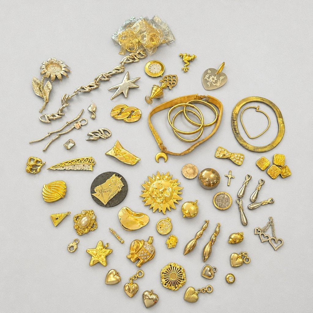 bijoux vintage (couleur or), Enlèvement ou Envoi