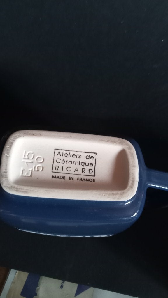 RICARD zeldzame 0,5 L kan met stempel 11cm hoog, Ophalen of Verzenden