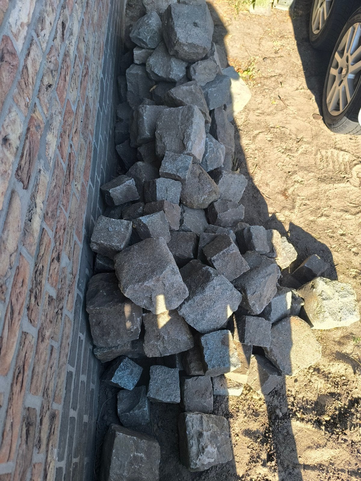 gratis kasseien, Ophalen