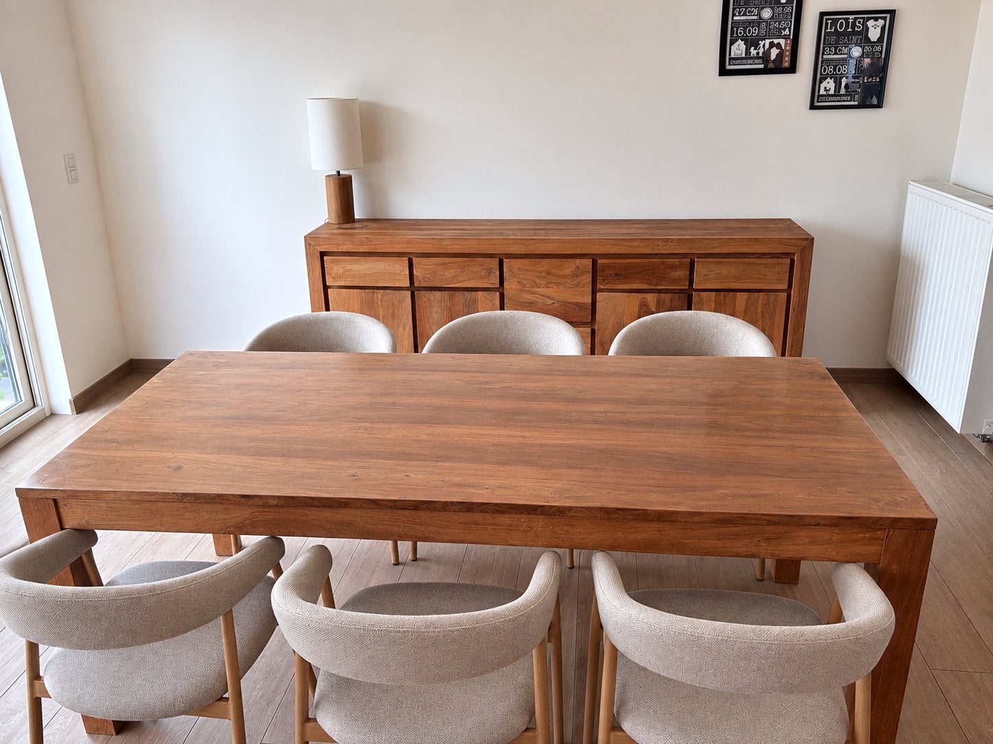 Eetkamer set sheesham vol hout, Huis en Inrichting, Ophalen, Gebruikt, 6 tot 8 stoelen