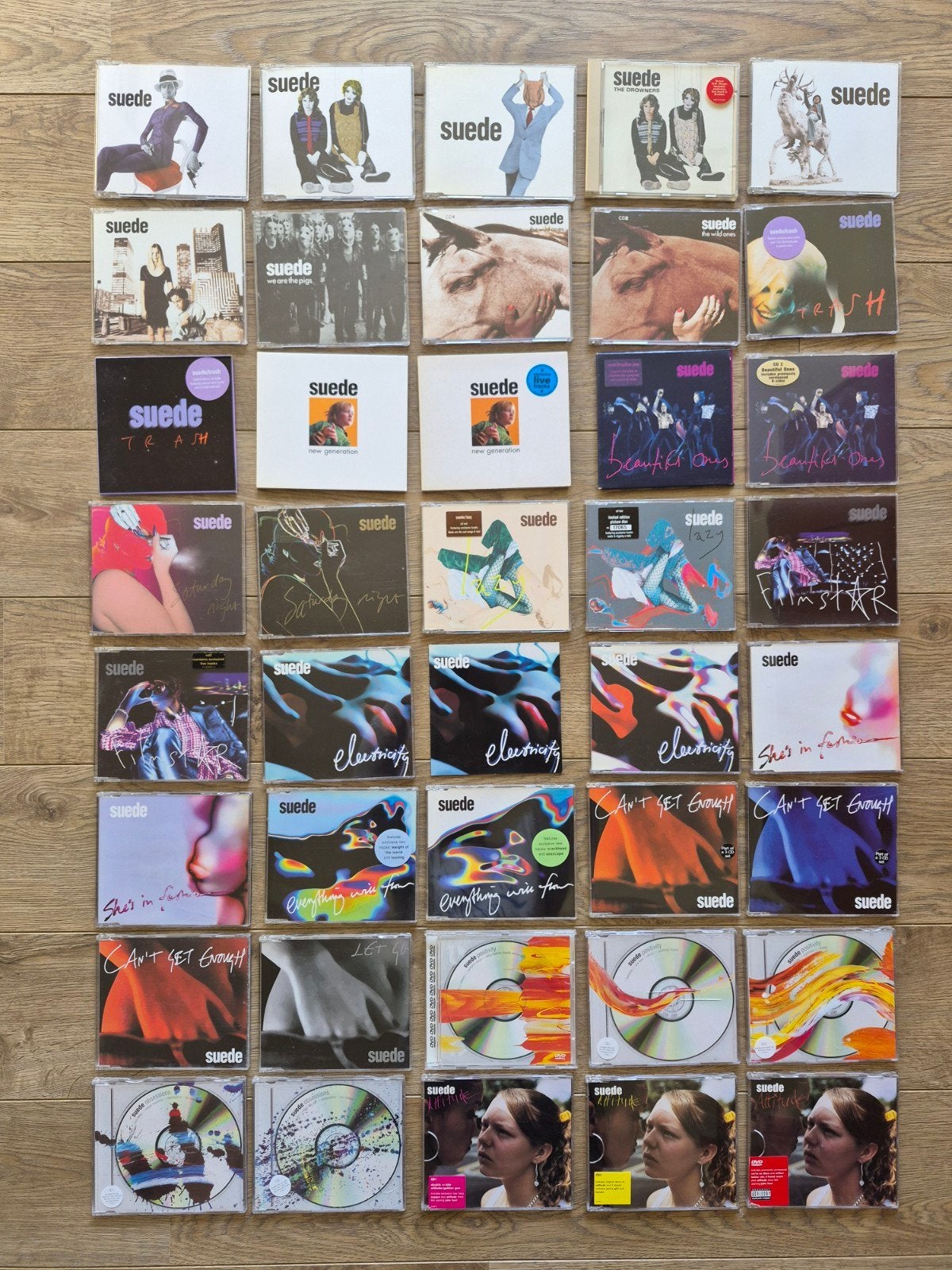 Collectie 40 single cd's Suede, Ophalen of Verzenden, Single