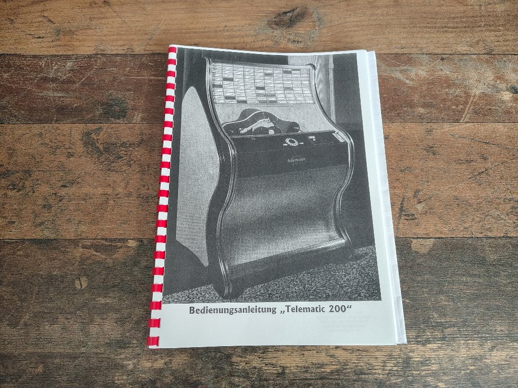 Service Manual: Tonomat Telematic (1957) jukebox Nieuw !!, Verzenden