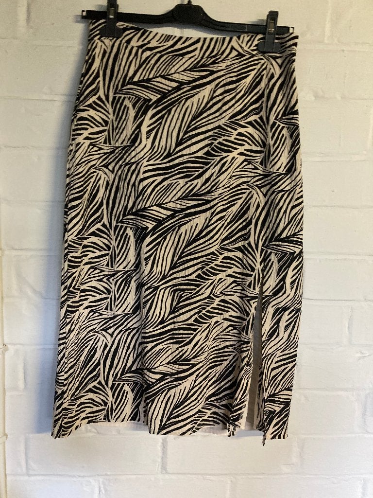 Zwarte /beige lange rok, gevoerd, rits, Vila, maat 40, Maat 38/40 (M), Meerkleurig, Ophalen of Verzenden, Zo goed als nieuw