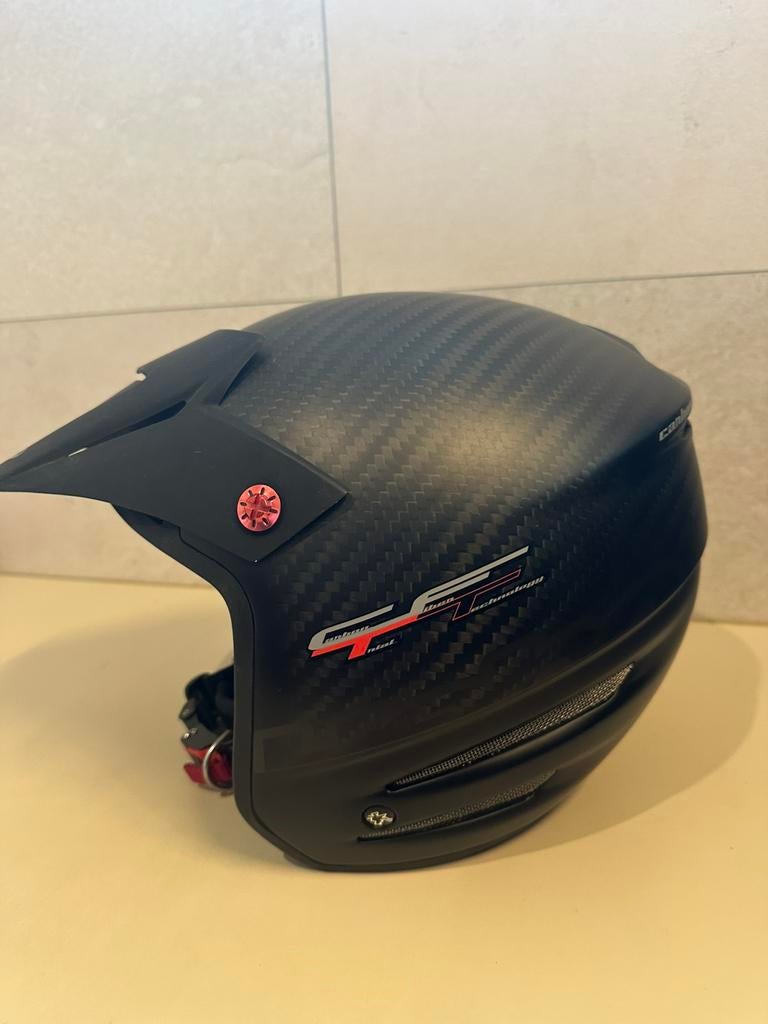 Moto helm hebo in perfecte staat l-59/60 zie de foto s, Autres marques, Seconde main, Autres types, Enlèvement