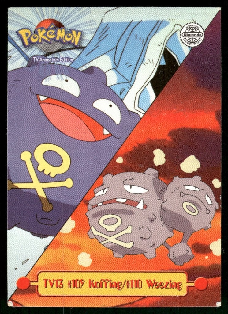 Koffing, Weezing TV13/144 - Topps Series 1 (EX), Verzenden, Gebruikt