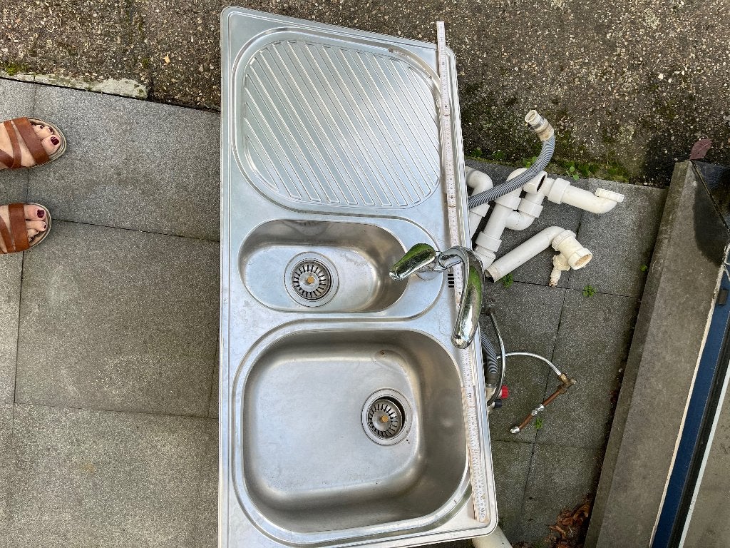Spoelbak, Enlèvement, Utilisé, 25 à 50 cm, 50 à 100 cm
