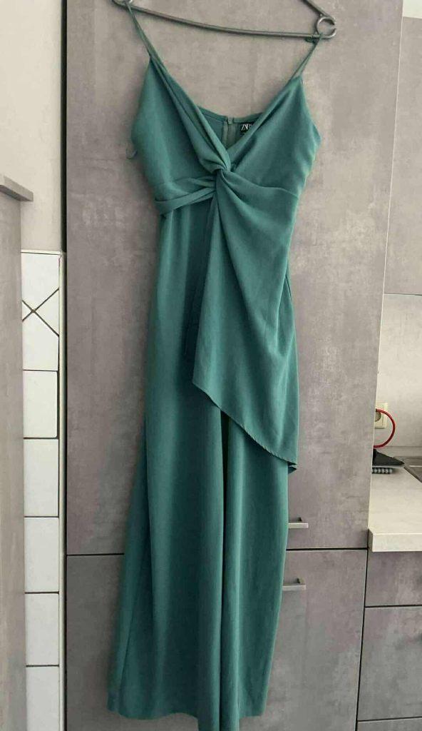 COMBI PANTALON neuf zara bleu vert S, Neuf, Enlèvement ou Envoi, Vert, Sous le genou
