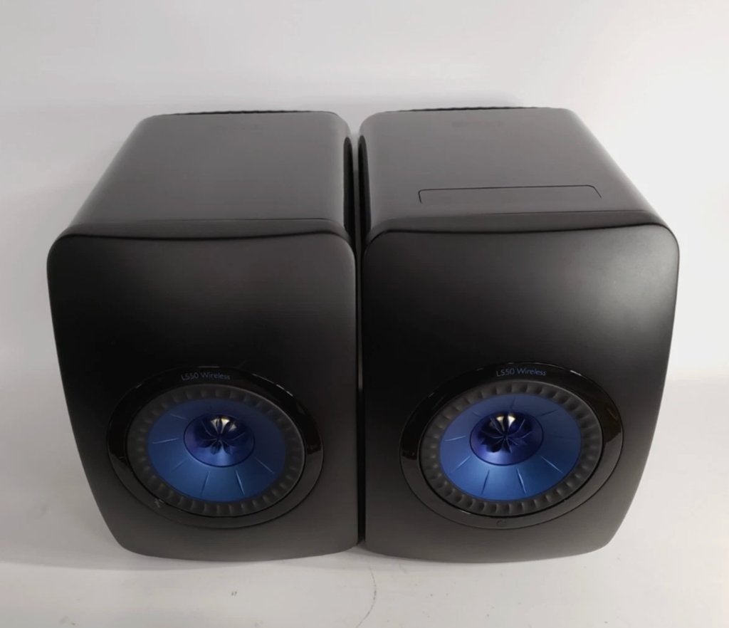 Set gebruikte KEF LS50 draadloze boekenplankluidsprekers, Audio, Tv en Foto, Luidsprekerboxen, Bluetooth, Ophalen of Verzenden