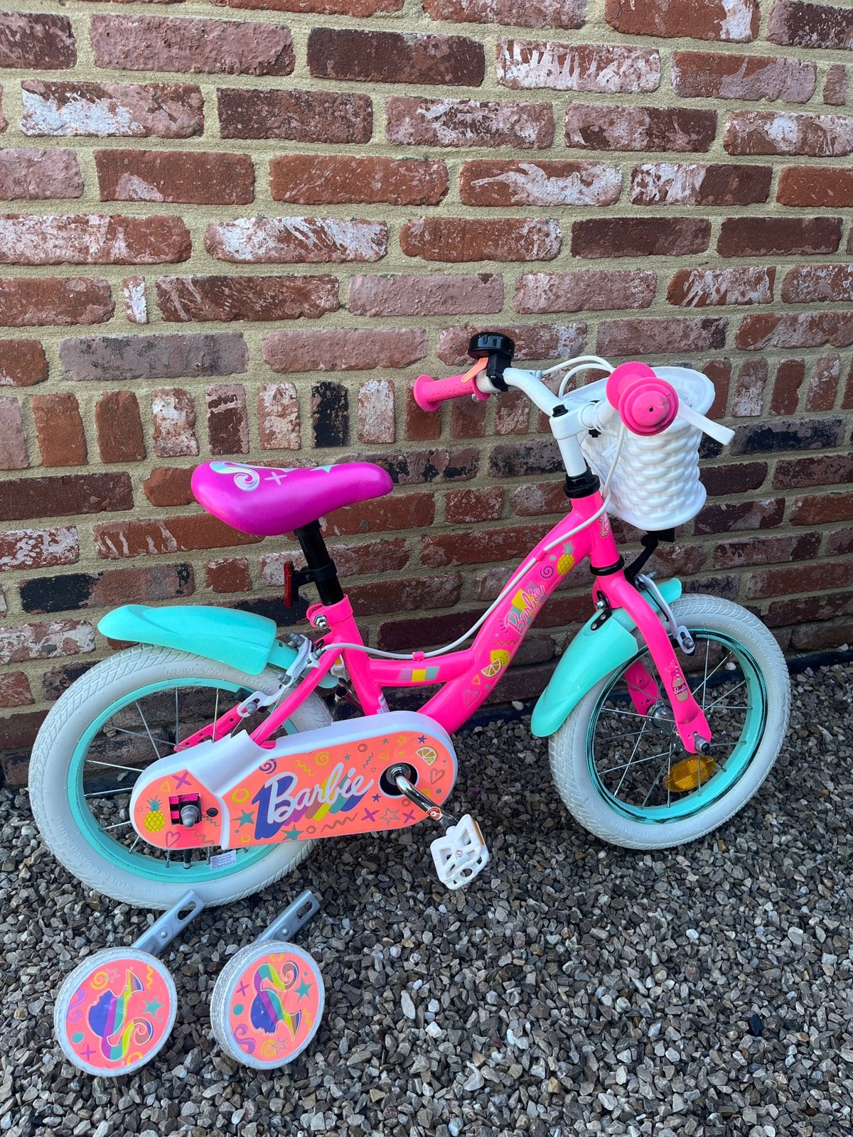 Kinderfiets Barbie 14inch, Fietsen en Brommers, Fietsen | Kinderfietsjes, Ophalen, Zo goed als nieuw