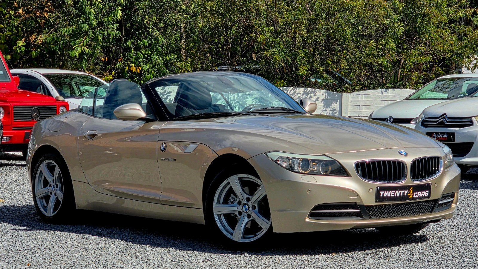 BMW Z4 Benzine 204Pk ParkeerS Cabrio Airco CruiseC, Auto's, Zwart, 2497 cc, Cabriolet, Beige