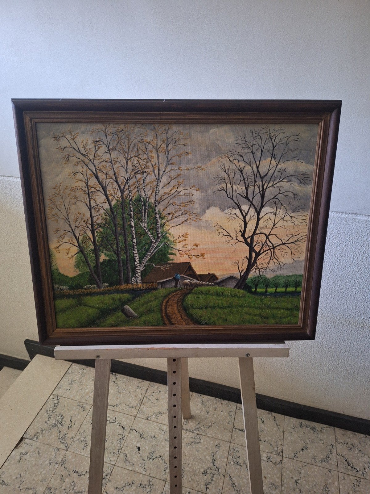 schilderij herfstzicht, Ophalen