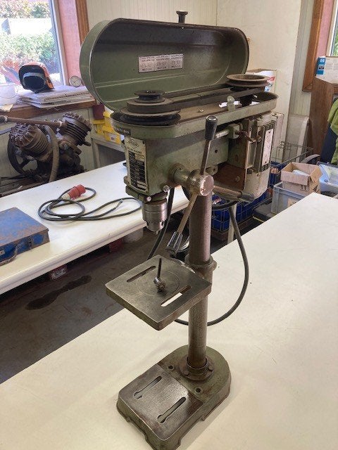 KOLOMBOORMACHINE 3-FASIG 400/240VOLT, Doe-het-zelf en Bouw, Ophalen, Variabele snelheid, Kolomboormachine, Gebruikt