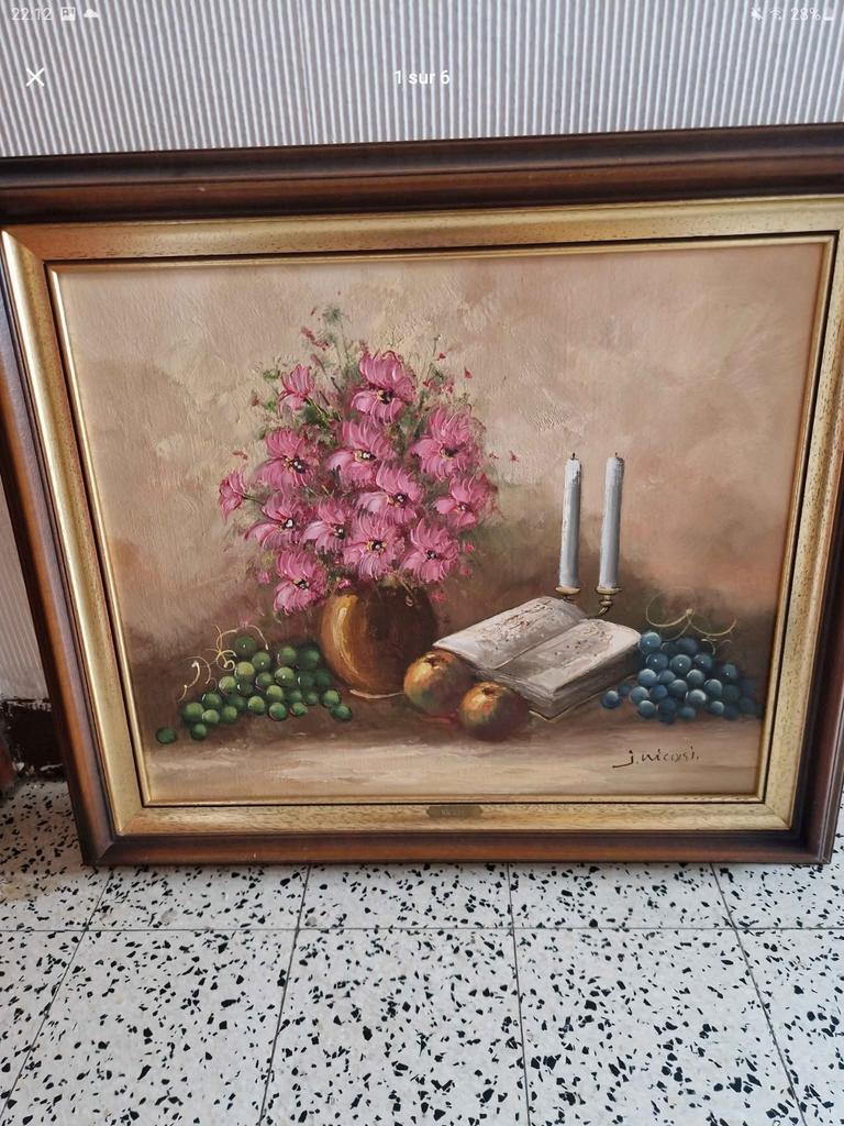 Cadre joli cadre motif vase fleuri 64,5 cm sur 74,5 cm, Tickets & Billets, Chèques Hôtel & Bons pour Hôtel