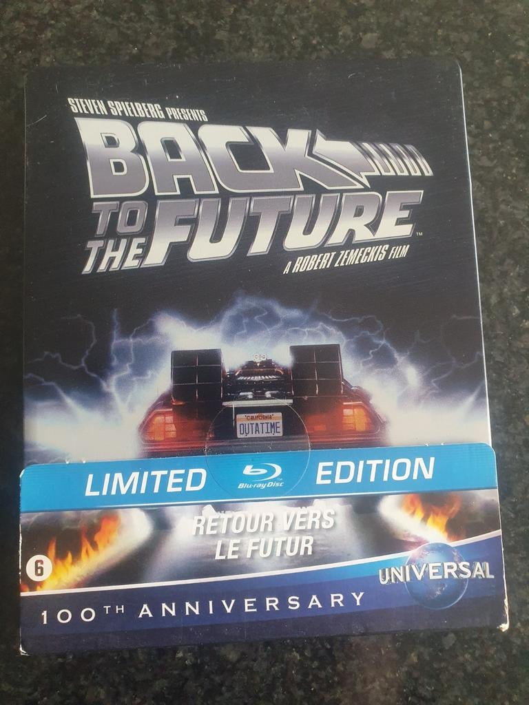 Retour vers le futur blu ray steelbook NL FR, Collections, Enlèvement ou Envoi