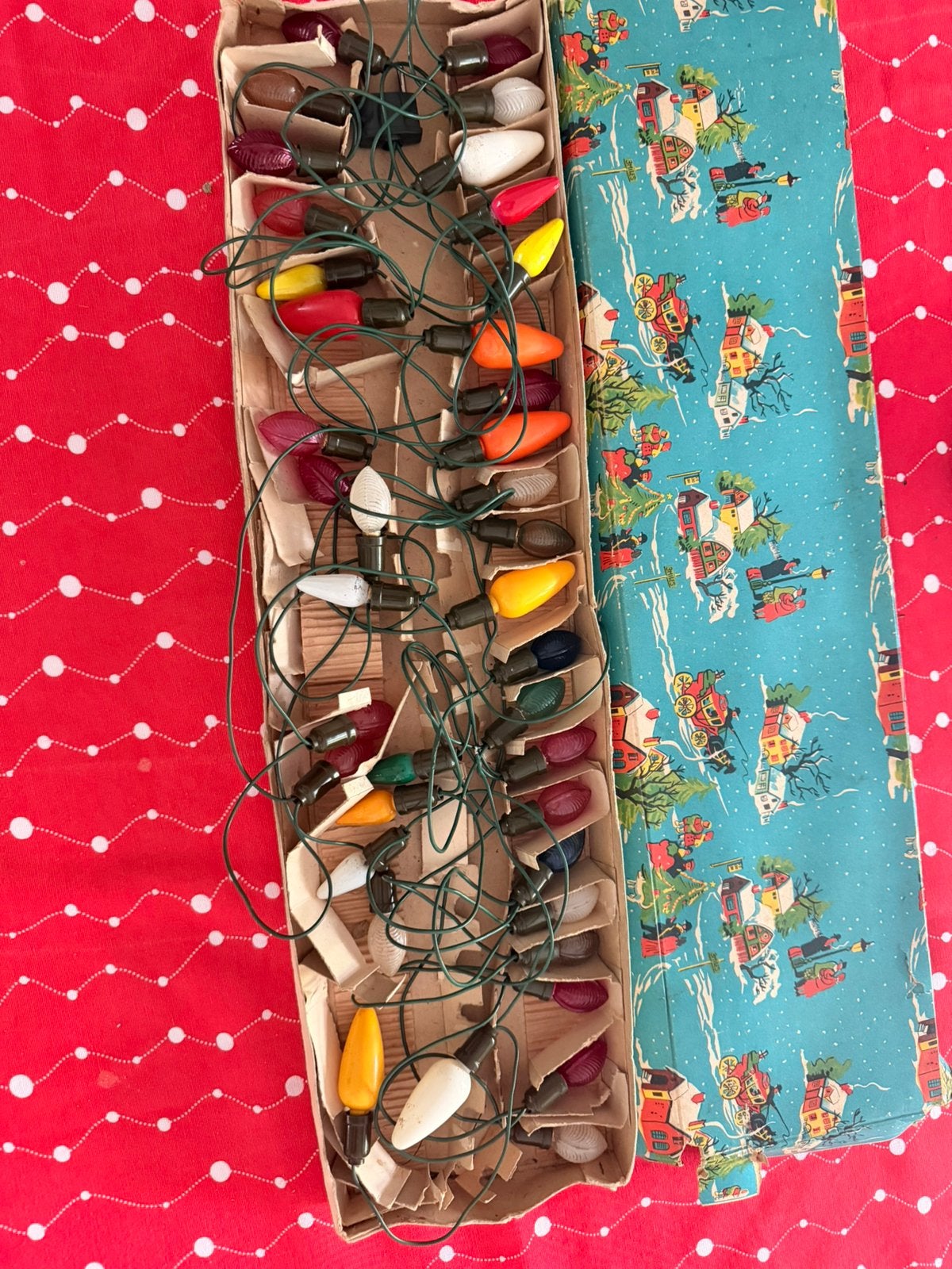 Oude retro vintage kerstlampen, Enlèvement ou Envoi