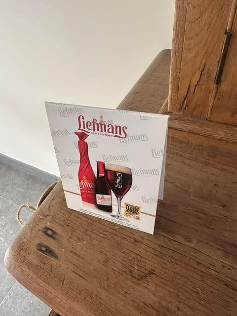 Liefmans tafel reclame PVC, Verzamelen, Ophalen, Nieuw, Reclamebord, Plaat of Schild, Overige merken