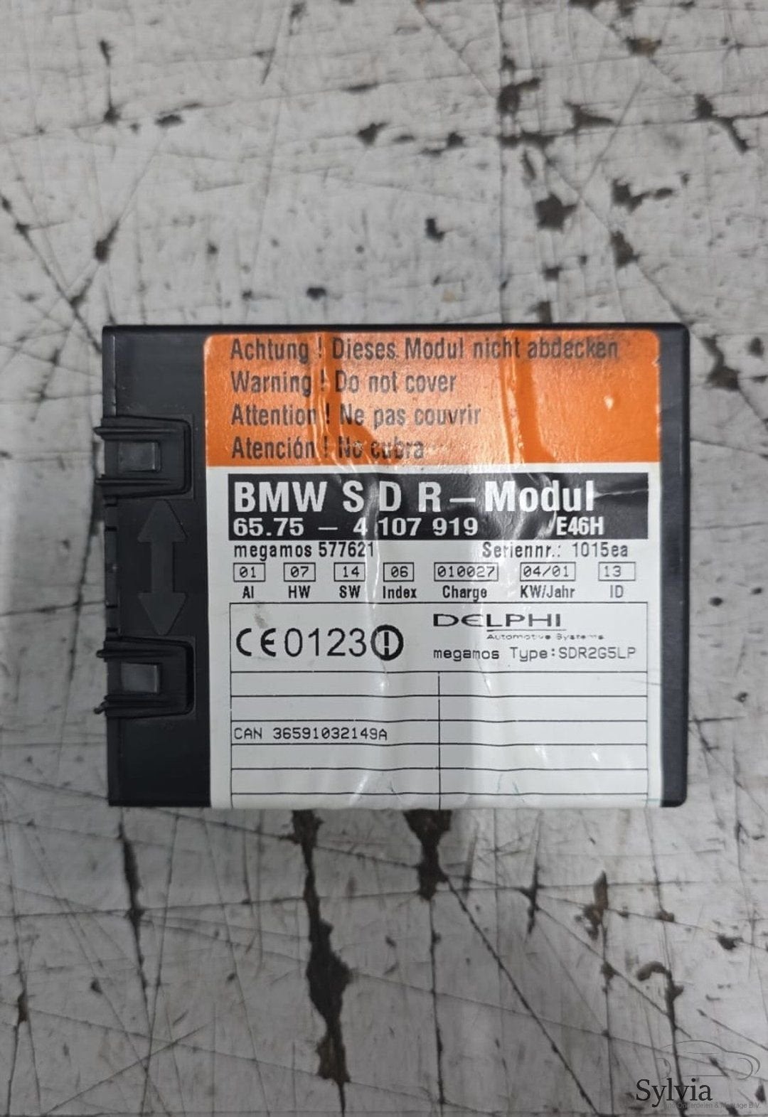 SDR module Alarm module Delphi BMW 3 serie E46 Cabrio 657541, -, Utilisé, -, -