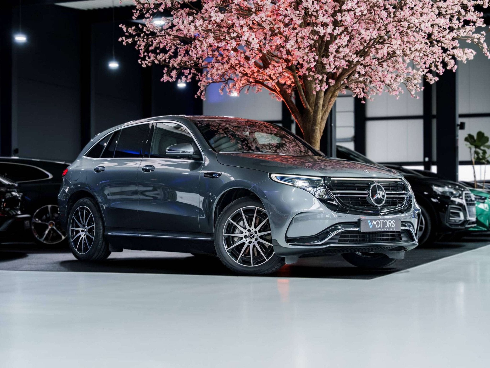 Mercedes-Benz EQC 400 4-Matic - AMG Line - Distronic Plus -, Autos, Cuir, Argent ou Gris, Achat, 408 ch