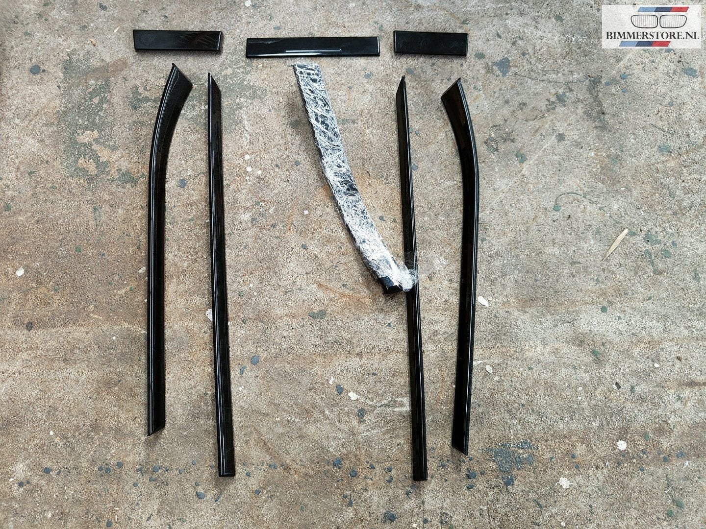 Zwarte hoogglans interieurlijsten set BMW 5-Serie E39, Auto-onderdelen, Gebruikt, -, -, Ophalen of Verzenden