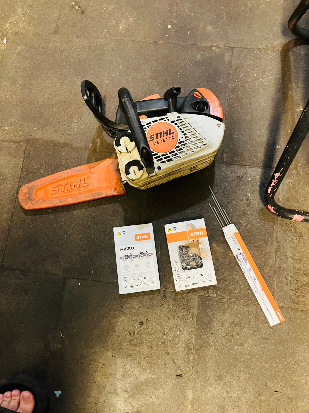 STIHL MS 151 TC – Tronçonneuse d’élagage professionnelle, Enlèvement, Comme neuf
