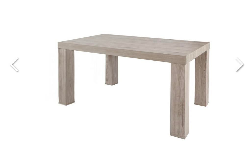 Table neuve et emballée 184/100cm couleur chêne gris clair, Ophalen, Zo goed als nieuw, Eikenhout