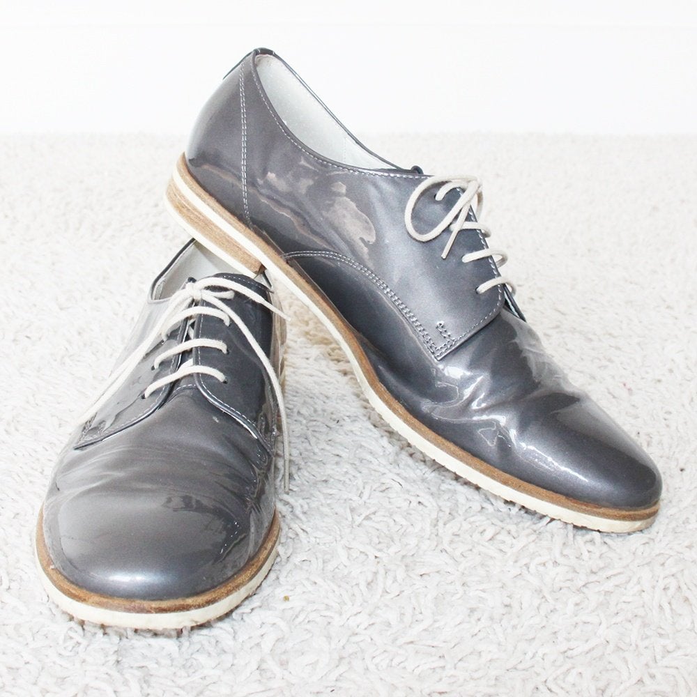 Chaussures Gabor en cuir verni (taille 6½/40) s12 €65,-, Vêtements | Femmes, Gris, Gabor, Comme neuf, Chaussures basses