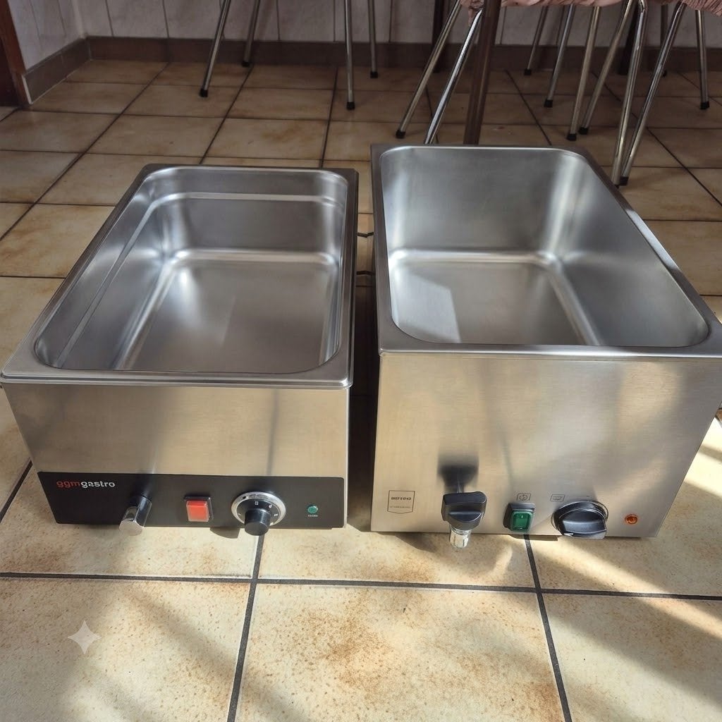Lot de 2 bain-maries pro GN 1/1 – GGM Gastro & Bartscher, Enlèvement, Utilisé