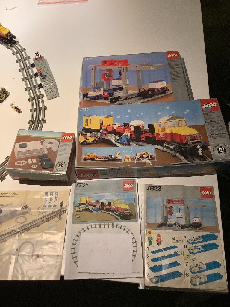 Lego 12V vrachttrein 7735 + containerterminal 7823, Enfants & Bébés, Jouets | Duplo & Lego, Utilisé, Lego, Ensemble complet, Enlèvement