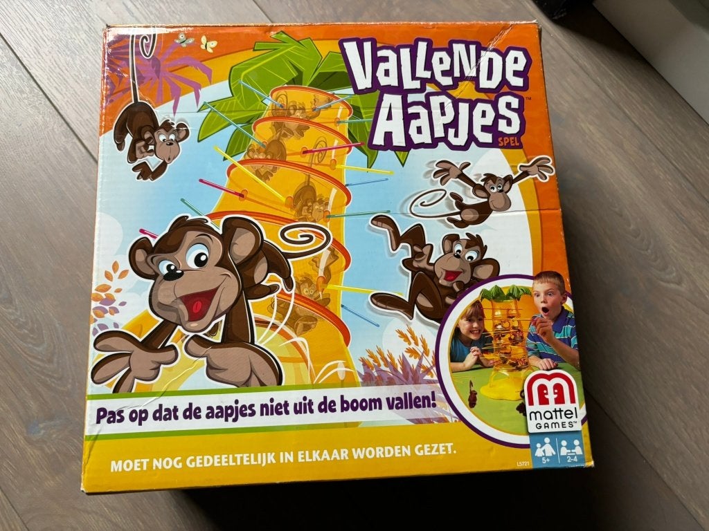 gezelsschapsspel "vallende aapjes", Ophalen of Verzenden, Zo goed als nieuw