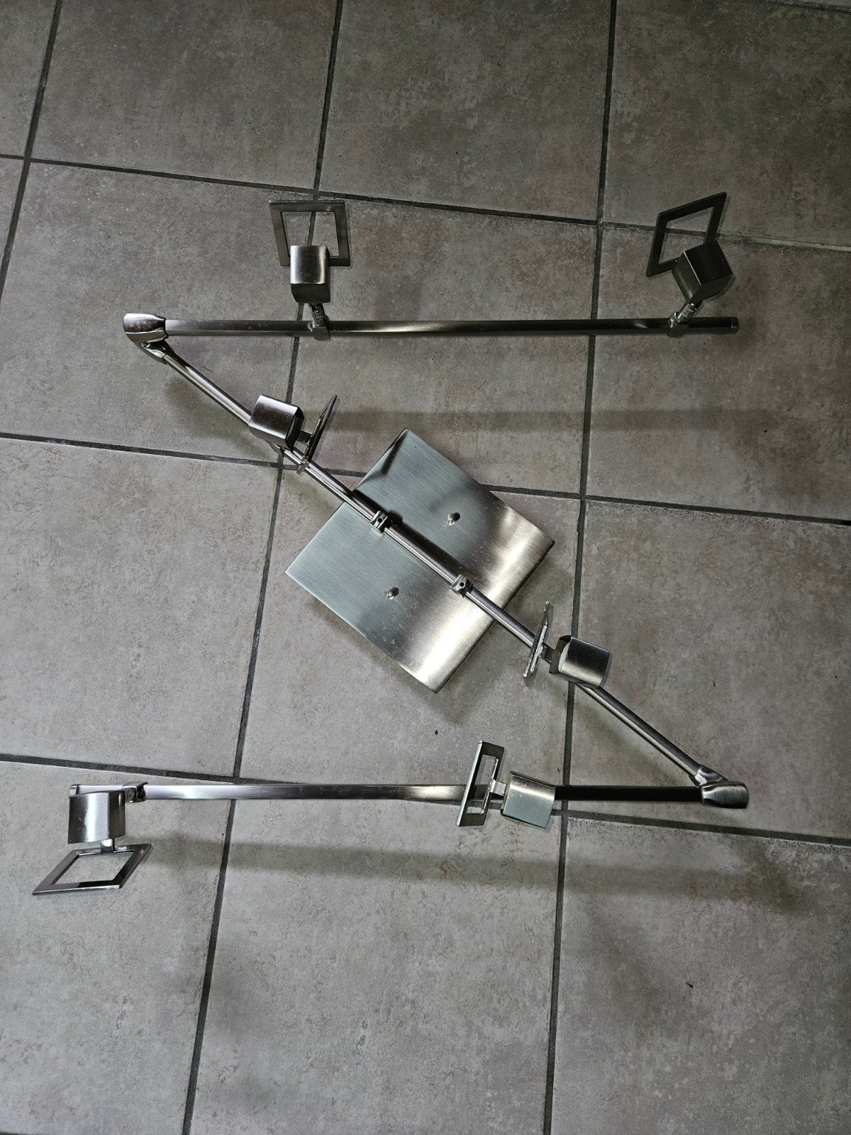 Design Plafondlampen & Opbouwspots – RVS / Chroom, Ophalen, Design, Zo goed als nieuw, Metaal