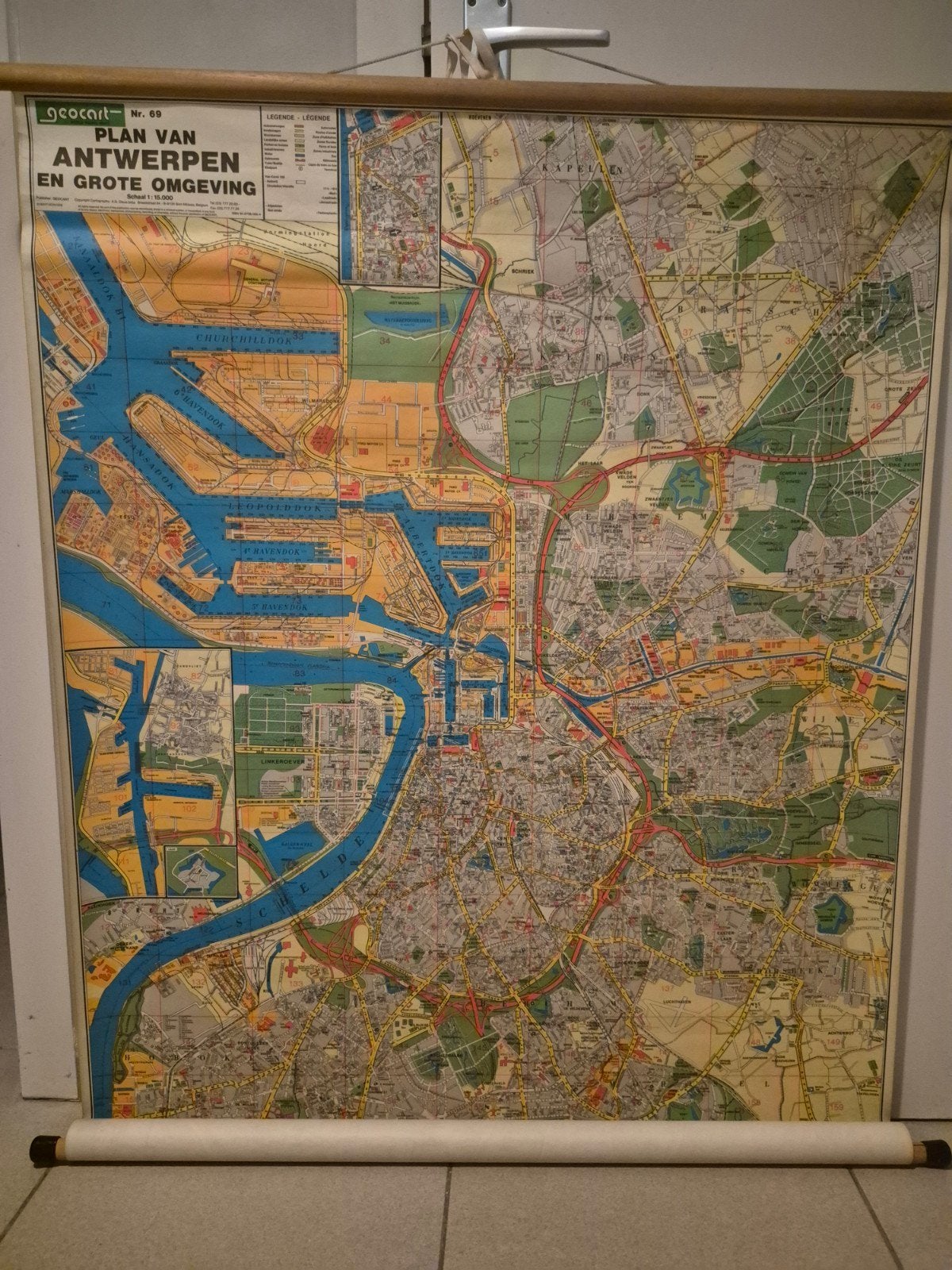 vintage plan van Antwerpen, Boeken, Ophalen