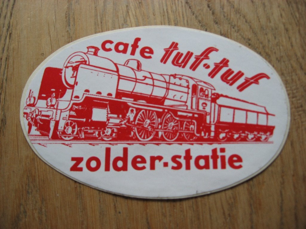 Cafe Tuf-Tuf Zolder-Statie Sticker, Verzamelen, Stickers, Ophalen of Verzenden, Nieuw, Overige typen