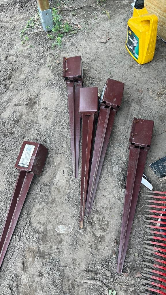 Paalhouers 8 stuks, Tuin en Terras, Fakkels, Ophalen, Gebruikt