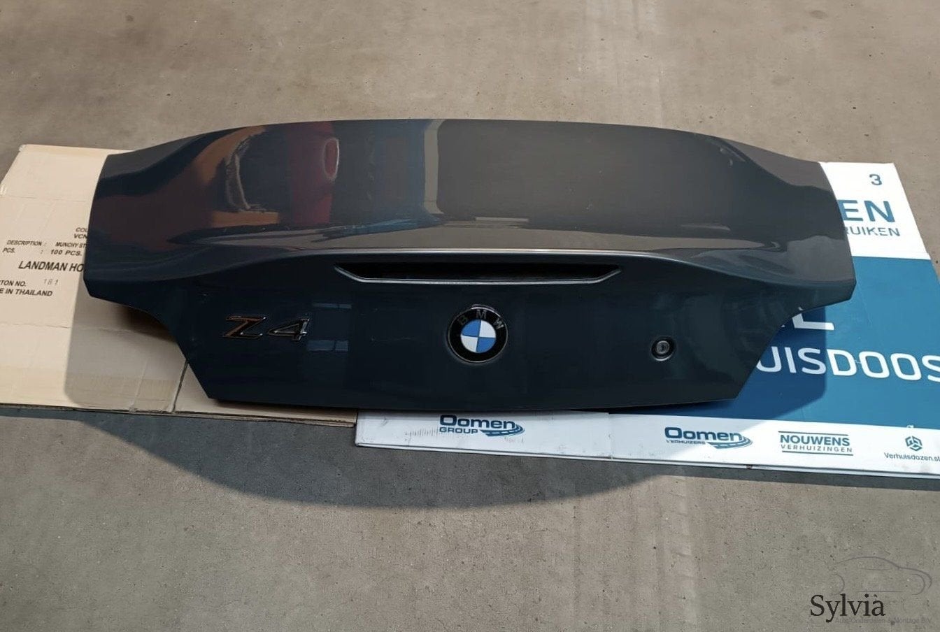 Achterklep kofferklep BMW Z4 E85 Stratusgrau met 440 4162706, Arrière, -, Haillon arrière, Utilisé