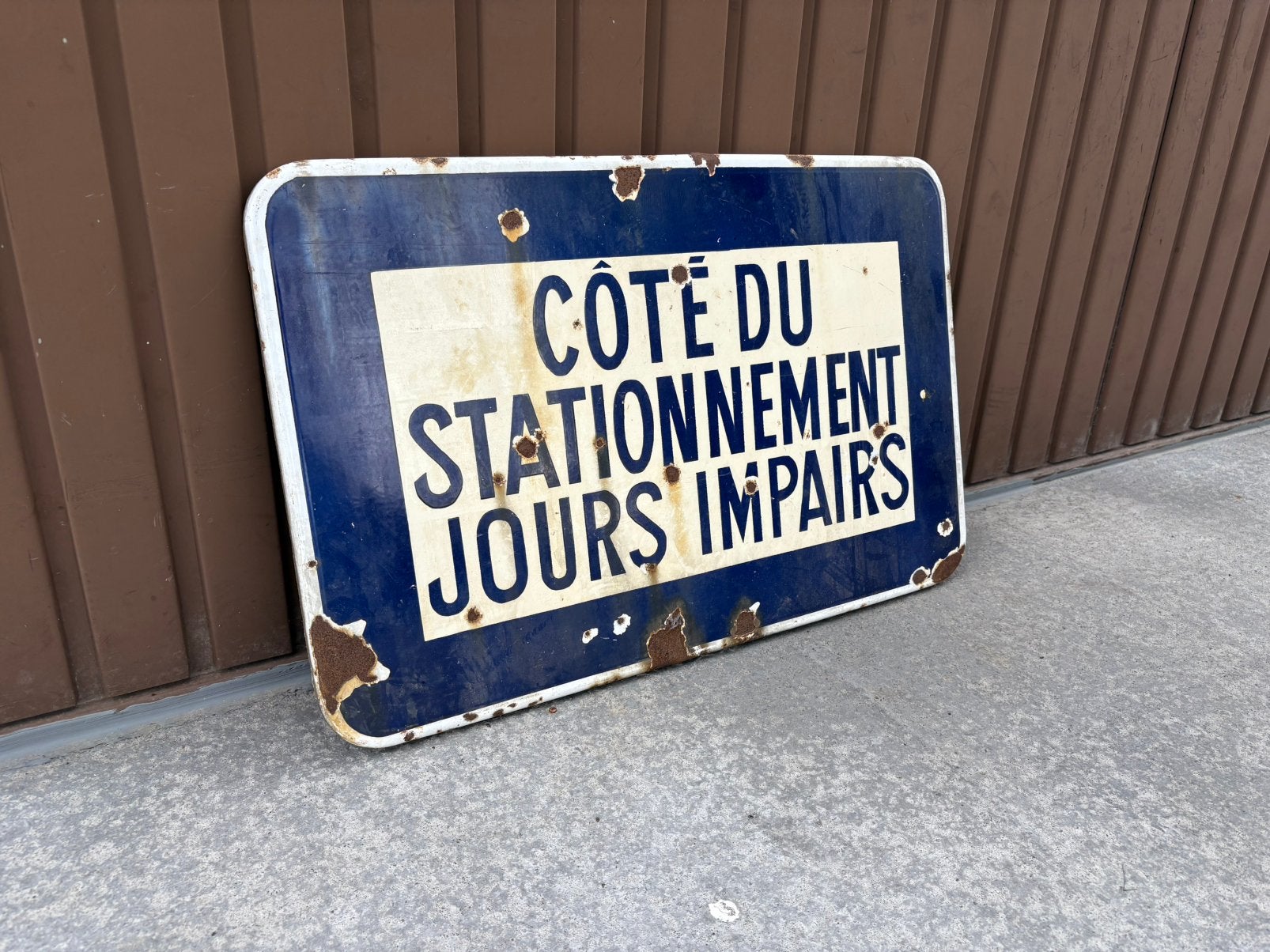Plaque émaillée, Ophalen