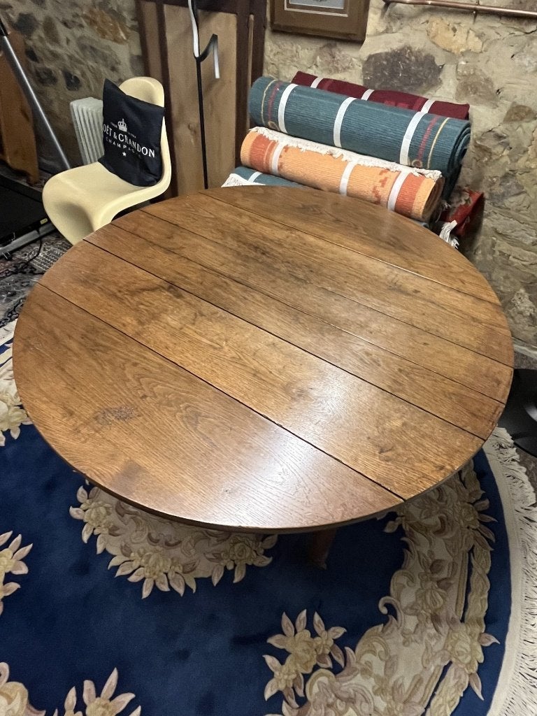 table de salle à manger, Maison & Meubles, Rond, Enlèvement, Utilisé, Chêne