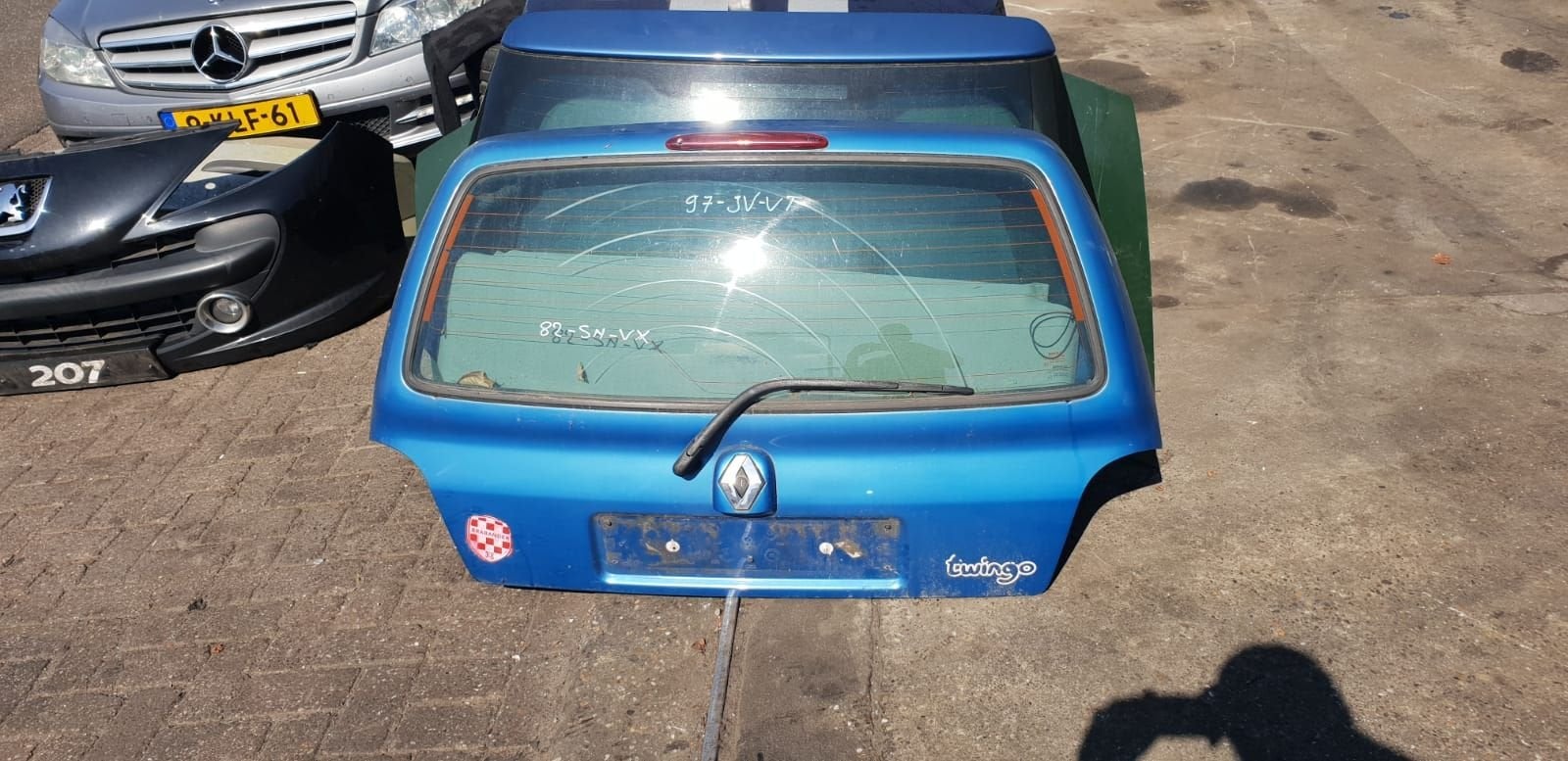 RENAULT TWINGO ACHTERKLEP BJ 2003, Arrière, -, Haillon arrière, Utilisé